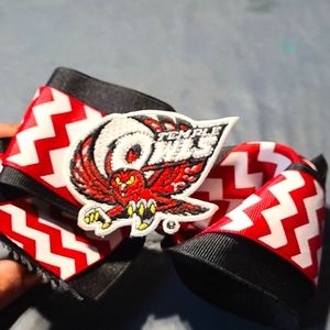 Temple Owls Hair Clip with Ribbon